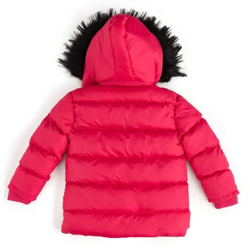 Angeltouch Kız Su Geçirmez Kaban Kare Desen Fuşya - 13