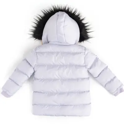 Angeltouch Kız Su Geçirmez Kaban Kare Desen Lila - 10