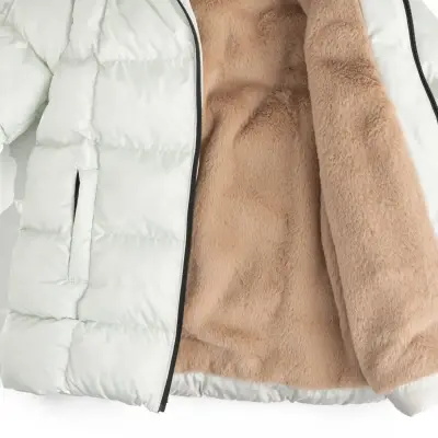 Angeltouch Kız Su Geçirmez Kaban Kare Desen Su Yeşili - 4