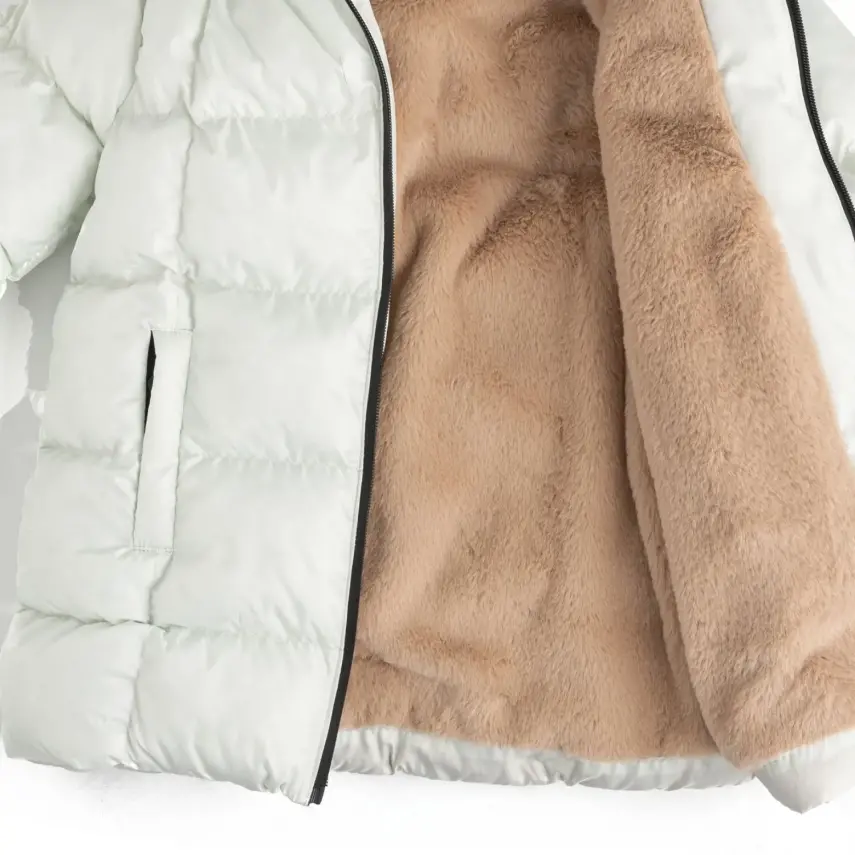 Angeltouch Kız Su Geçirmez Kaban Kare Desen Su Yeşili - 4