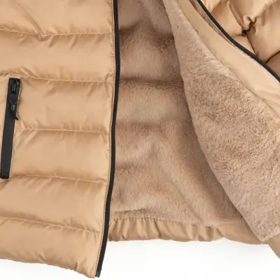 Angeltouch Kız Su Geçirmez Kaban L Desen Bej - 2