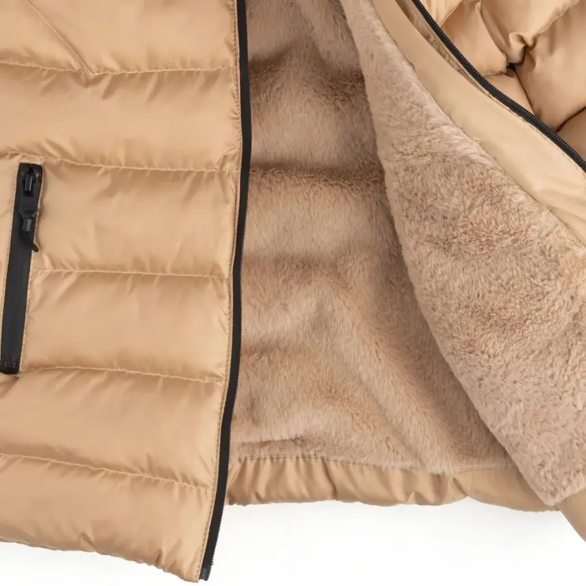 Angeltouch Kız Su Geçirmez Kaban L Desen Bej - 2