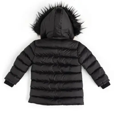 Angeltouch Kız Su Geçirmez Kaban L Desen Siyah - 3