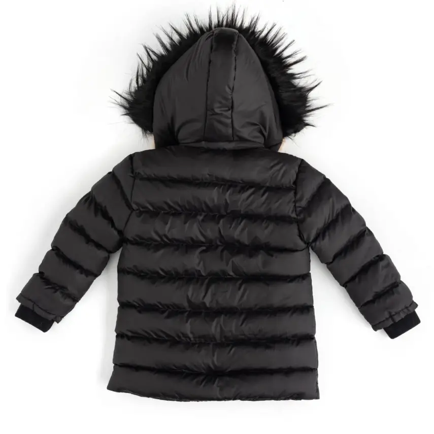 Angeltouch Kız Su Geçirmez Kaban L Desen Siyah - 3