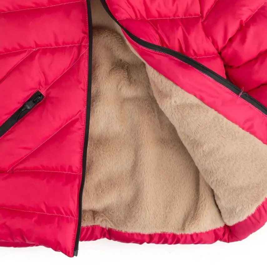 Angeltouch Kız Su Geçirmez Kaban Z Desen Fuşya - 5