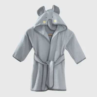 Angeltouch Unisex Bebek Bornozu Figürlü Gri - 2