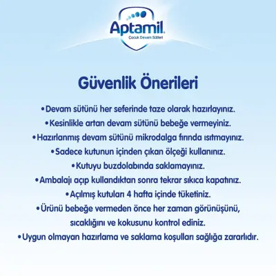 Aptamil 1 Devam Sütü 1200 gr + 800 gr  - 9
