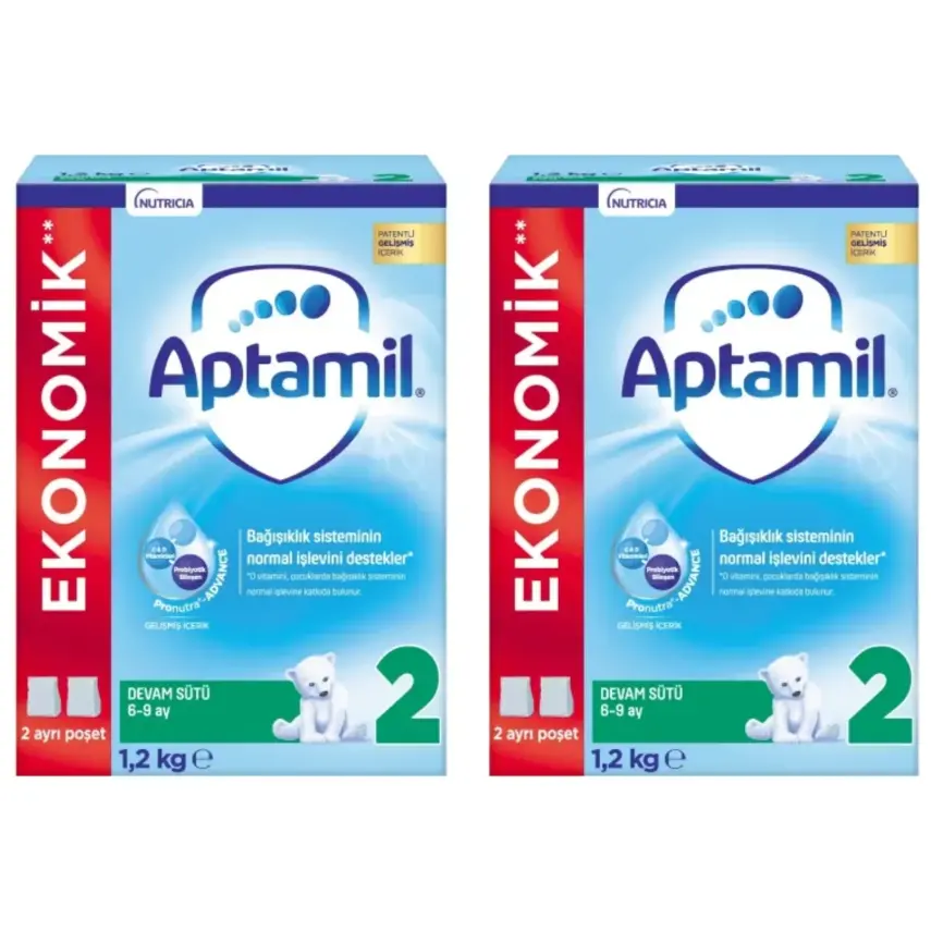 Aptamil 2 Devam Sütü 1200 Gr x2 - 1