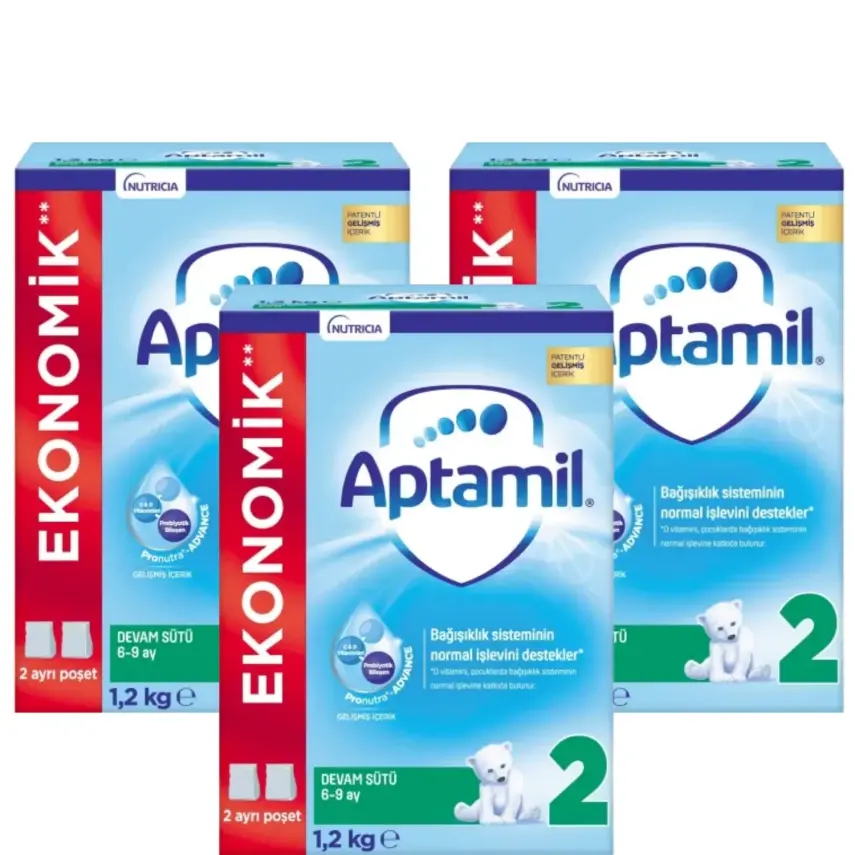 Aptamil 2 Devam Sütü 1200 Gr x3 - 1