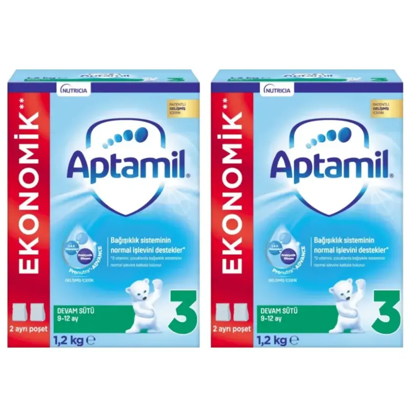 Aptamil 3 Devam Sütü 1200 Gr x2 - 1