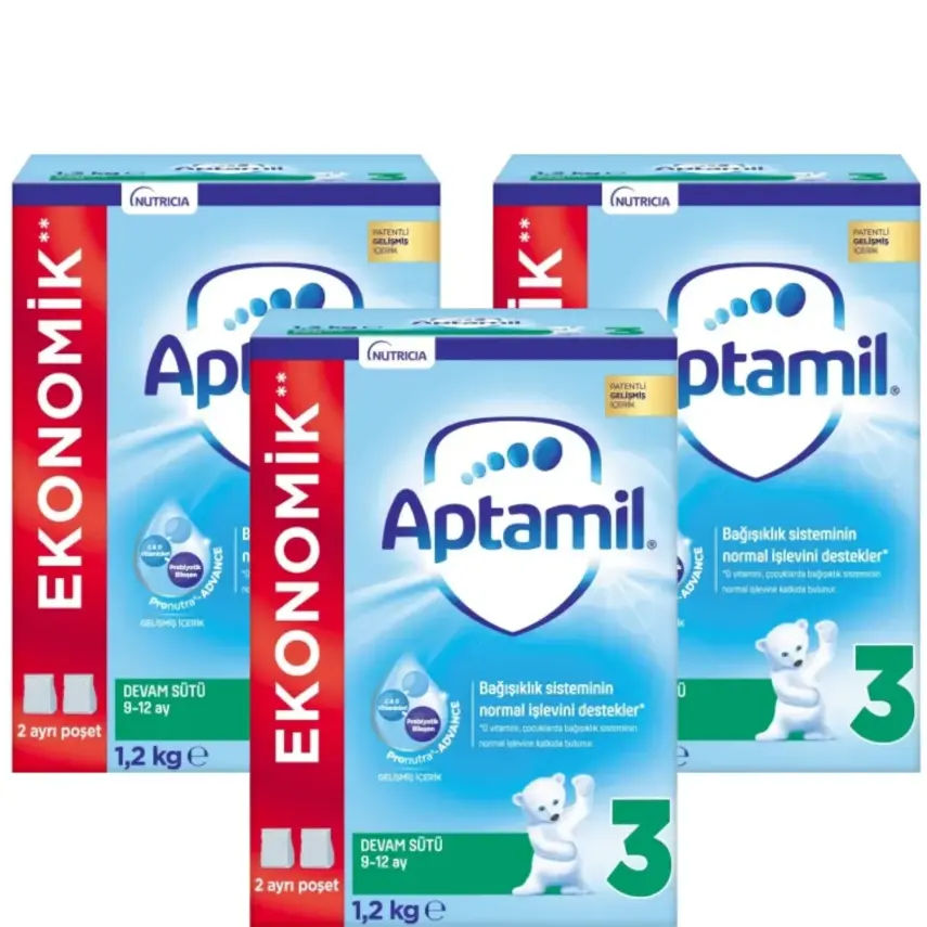 Aptamil 3 Devam Sütü 1200 Gr x3 - 1
