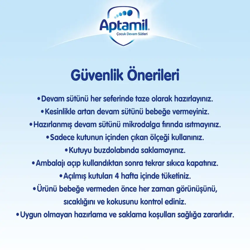 Aptamil 5 Devam Sütü Maması 800 gr - 11
