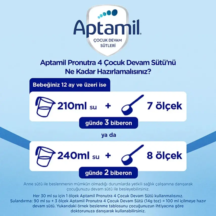 Aptamil Pronutra 4 Devam Sütü 1000 Gr - 3