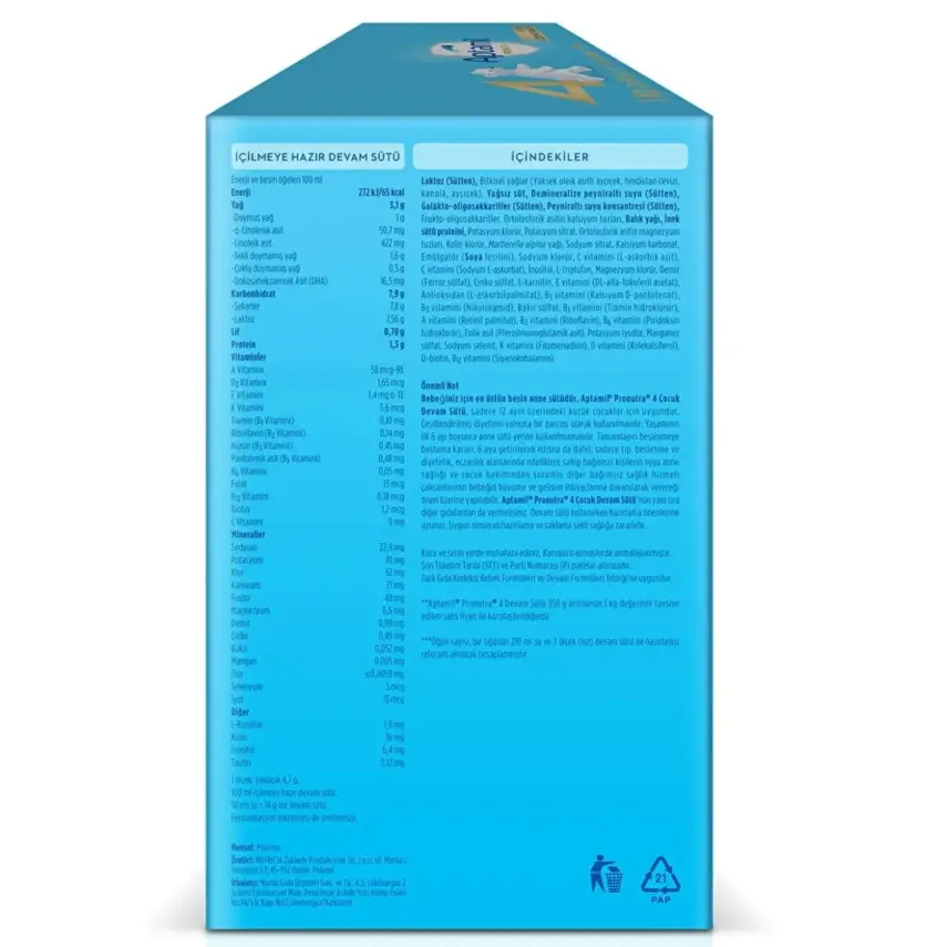 Aptamil Pronutra 4 Devam Sütü 1000 Gr - 10