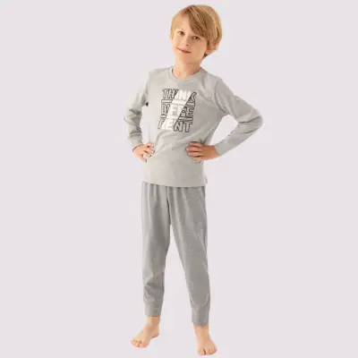 Arnetta Erkek Çocuk Pijama Takımı Antra Melanj - 2