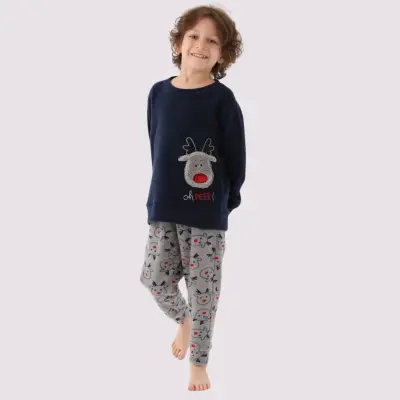 Arnetta Erkek Çocuk  Pijama Takımı Lacivert - 3