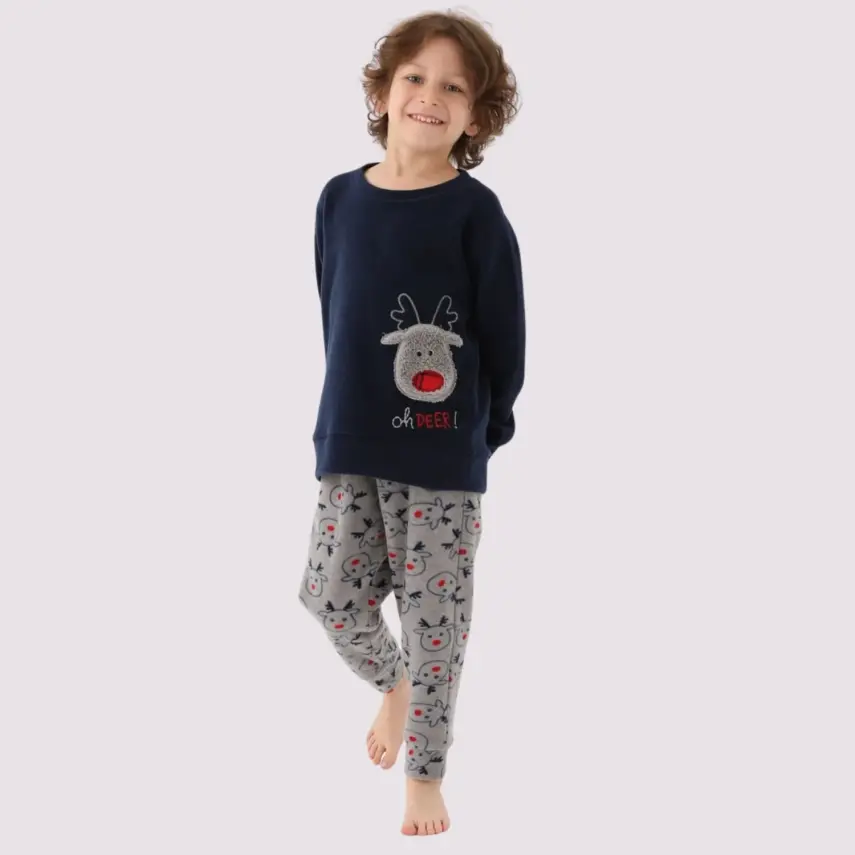 Arnetta Erkek Çocuk  Pijama Takımı Lacivert - 3