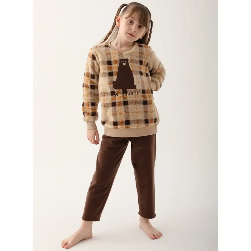 Arnetta Kız 2Li Takım Koyu Bej - 1