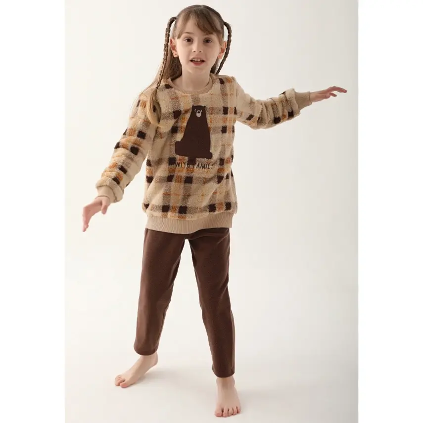 Arnetta Kız 2Li Takım Koyu Bej - 4