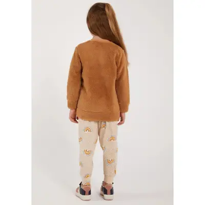 Arnetta Kız Çocuk Pijama Takımı Camel - 10