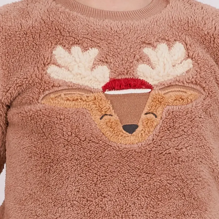 Arnetta Kız Pijama Takımı Sütlü Kahve - 3