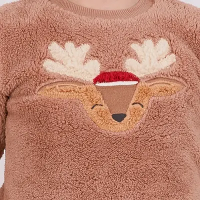 Arnetta Kız Pijama Takımı Sütlü Kahve - 7