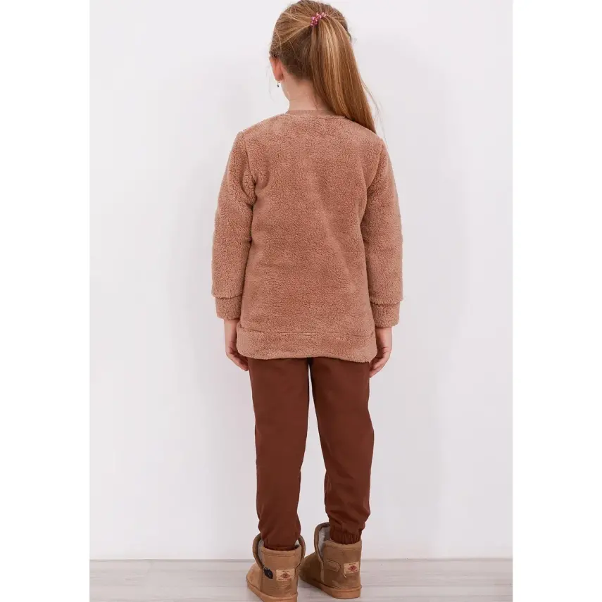 Arnetta Kız Pijama Takımı Sütlü Kahve - 15