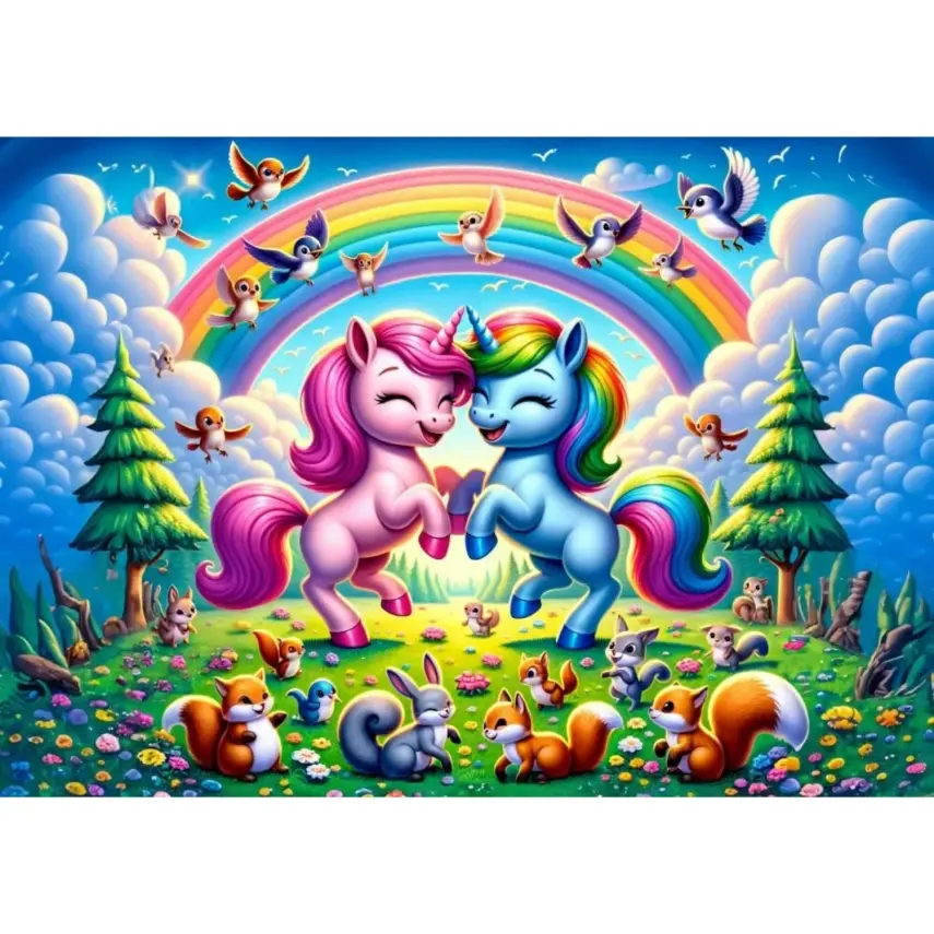 Art Çocuk Pegasus Ve Gökkuşağı 25 Parça Puzzle - 2