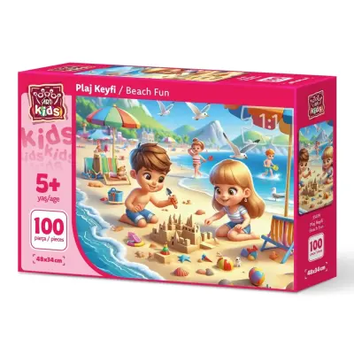 Art Çocuk Plaj Keyfi 100 Parça Puzzle