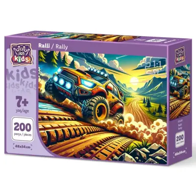 Art Çocuk Ralli Puzzle 200 Parça 