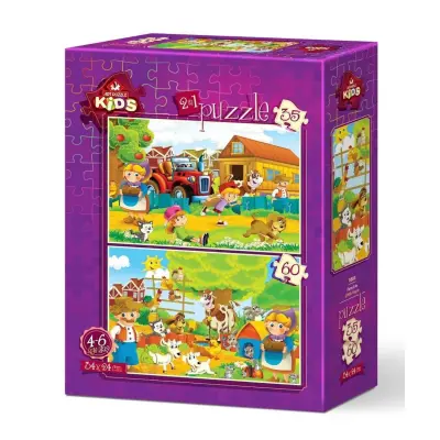 Art Kids Çiftlik Hayatı 35+60 Parça Puzzle