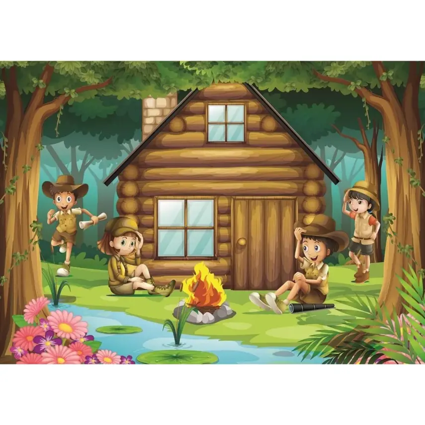 Art Kids İzci Kampı 2X100 Parça Puzzle - 3