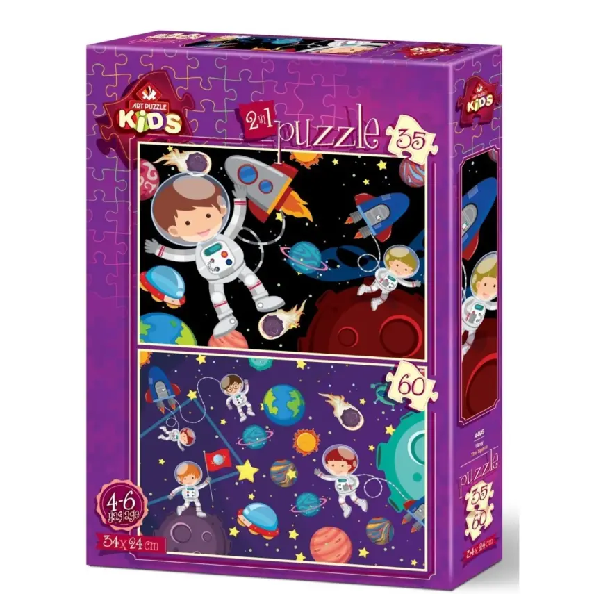 Art Kids Uzay 35+60 Parça Puzzle - 1