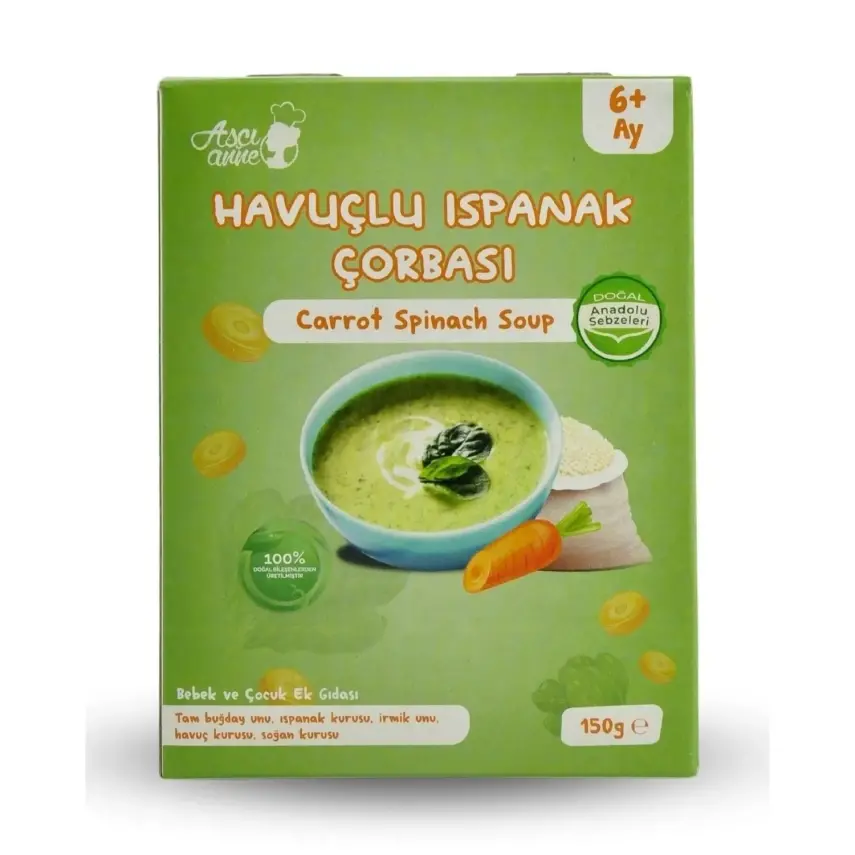 Aşçı Anne Havuçlu Ispanak Çorba 150 gr - 1