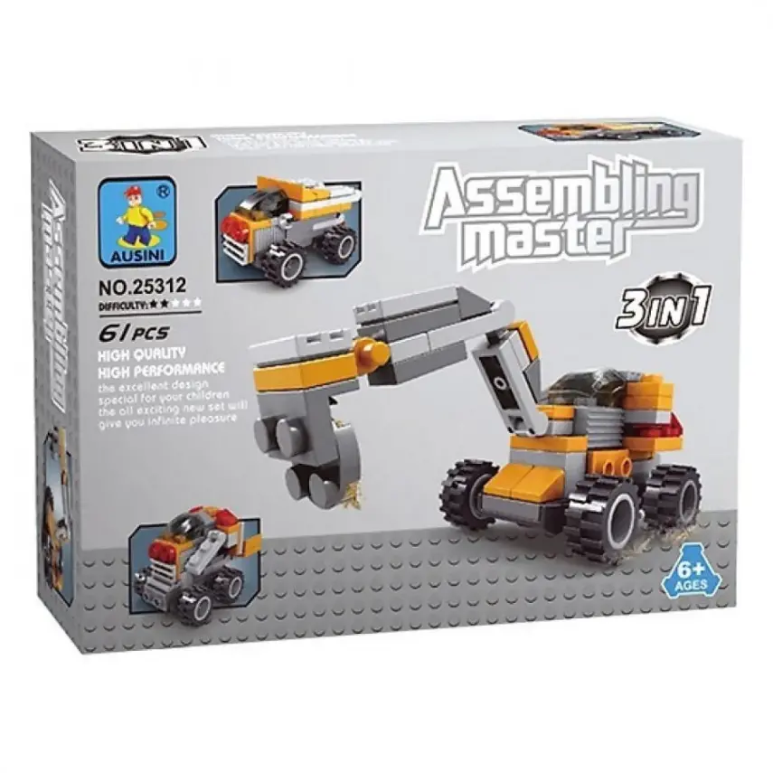 Ausini İnşaat Seti 61 Parça - 1