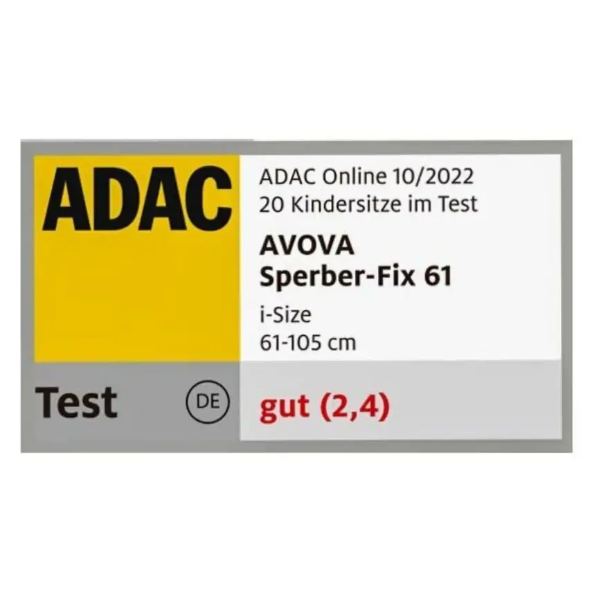 Avova Sperber-Fix 61 Adaclı Oto Koltuğu 0-18 Kg Koala Grey - 14