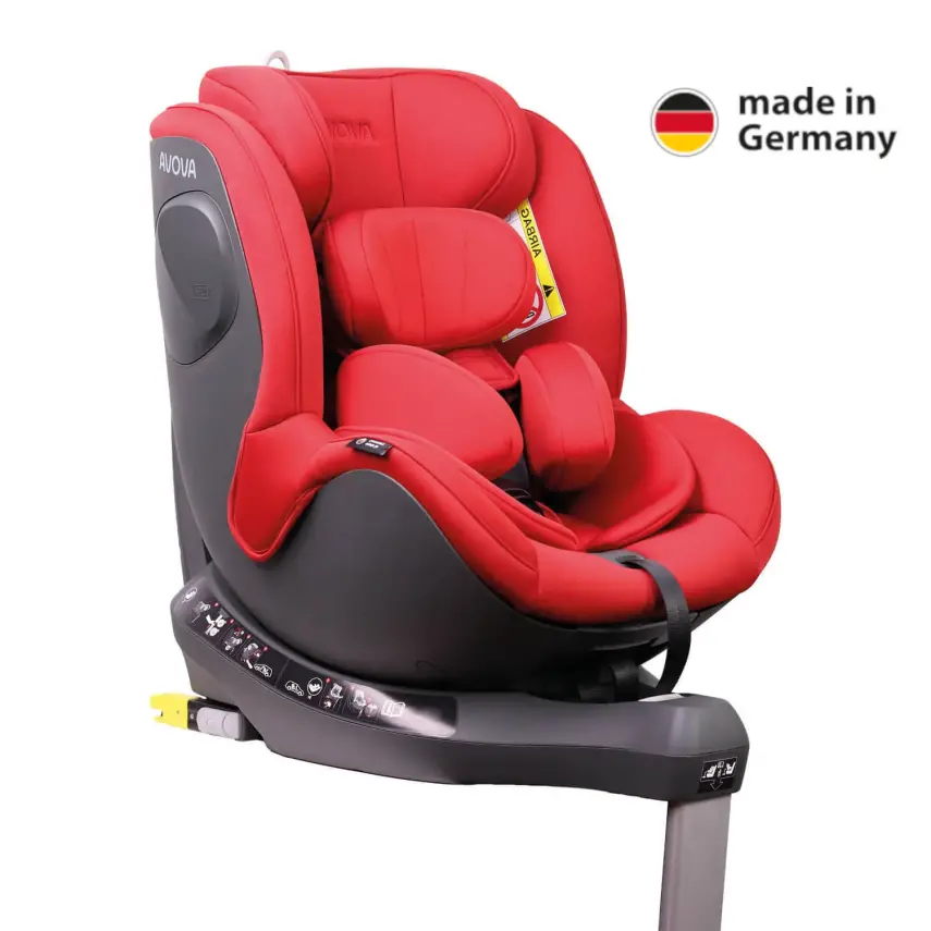 Avova Sperber Fix I-Size 360° Dönebilen Adac'lı İsofixli ve ISIP Korumalı 0-18 Kg Oto Koltuğu Maple Red - 1