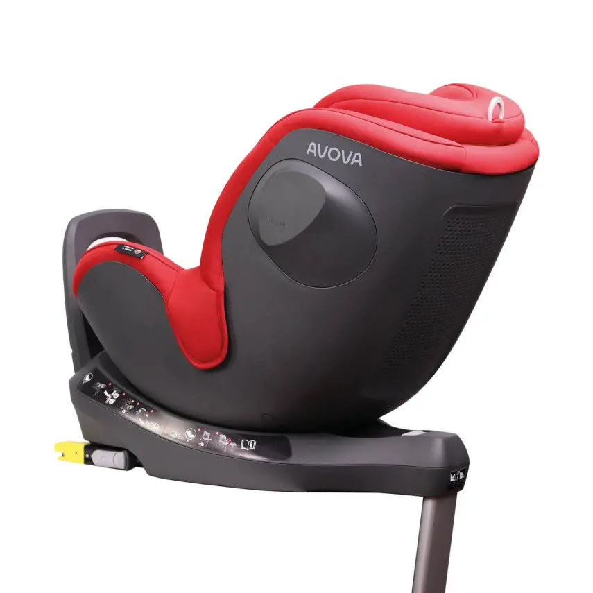 Avova Sperber Fix I-Size 360° Dönebilen Adac'lı İsofixli ve ISIP Korumalı 0-18 Kg Oto Koltuğu Maple Red - 4