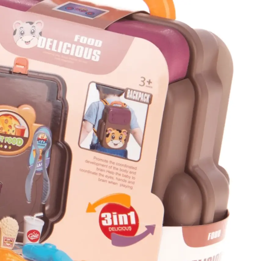 Aya Toys Kahve Sırt Çantası Lezzetli Yemekler 27 Parça - 3