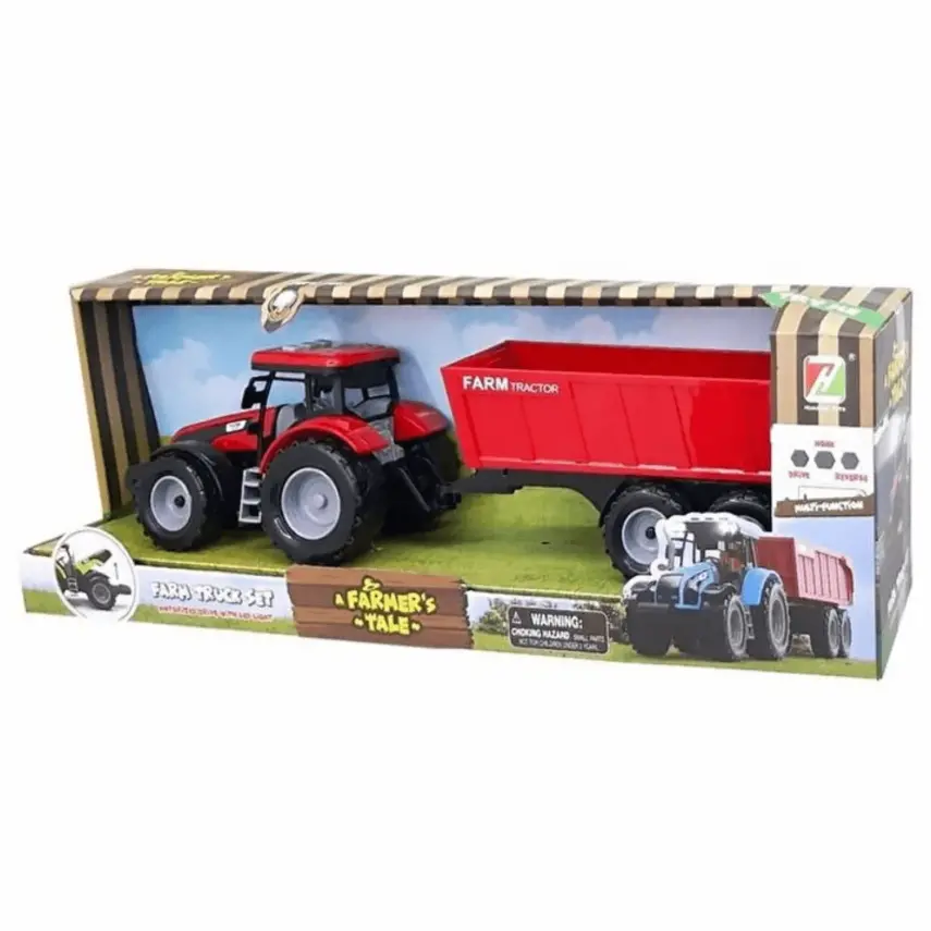 Aya Toys Romorklu Pilli Traktör - 2