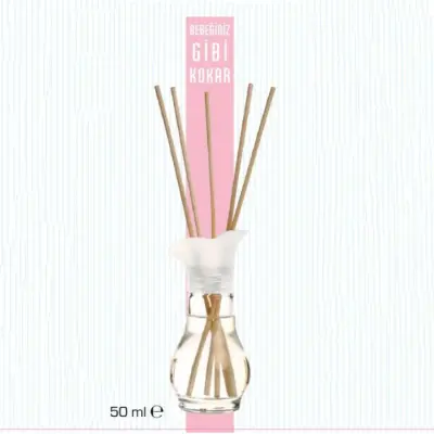 Baby Mall Bambu Çubuklu Oda Parfümü 50ml Pembe  - 2