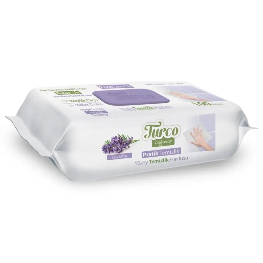 Baby Turco Doğadan Yüzey Temizlik Havlusu Lavanta 100lü - 2