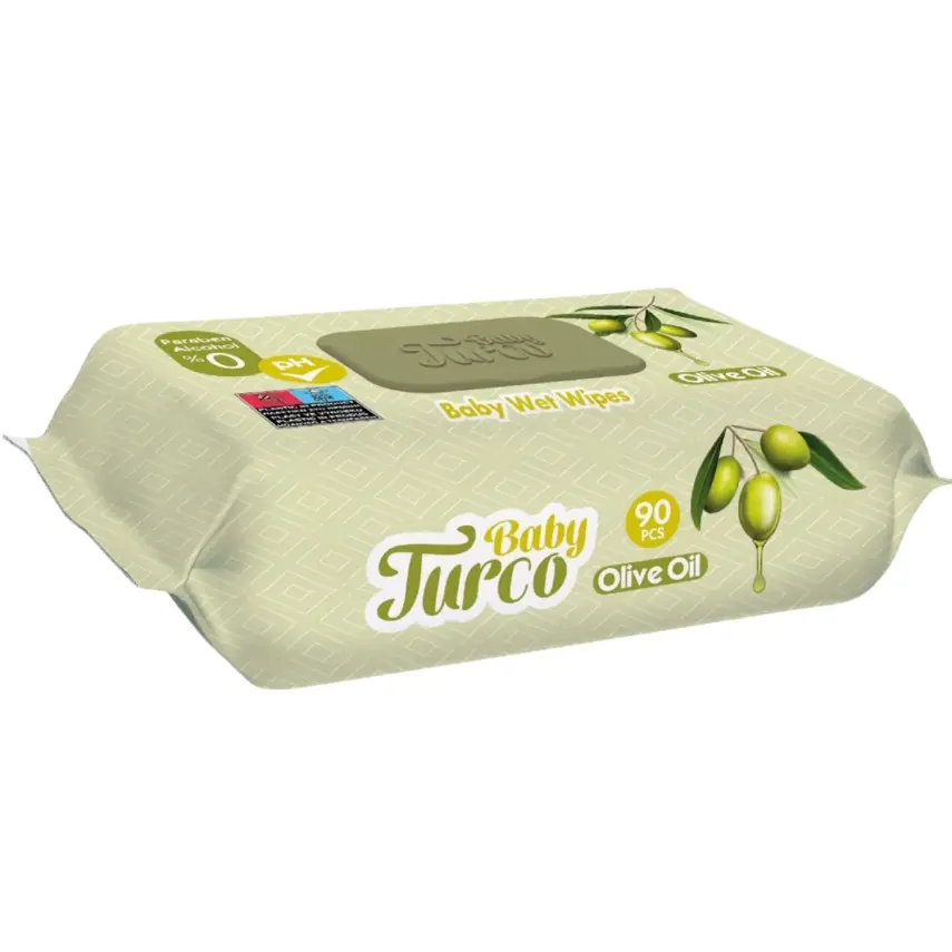 Baby Turco Zeytinyağı Islak Mendil 90lı - 8