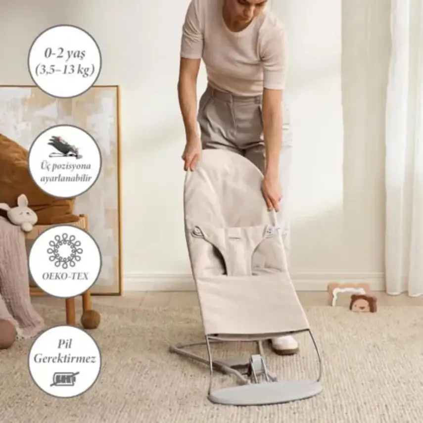 Babybjörn Balance Bliss Ana Kucağı Woven Melange Light Beige - 2