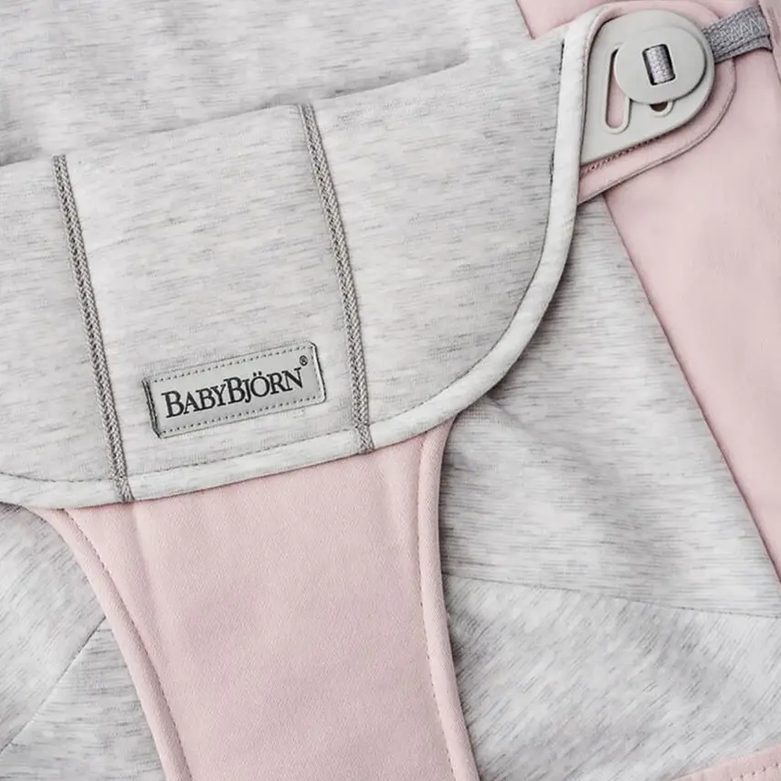 Babybjörn Balance Soft Ana Kucağı Cotton Jersey Light Pink-Grey - 3