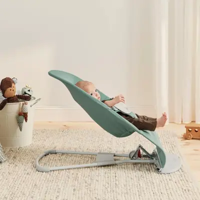 Babybjörn Balance Soft Ana Kucağı Woven Cotton Jersey Light Sage Green-Grey - 3