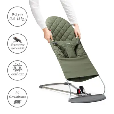 Babybjörn Bliss Ana Kucağı Cotton Dark Green - 5