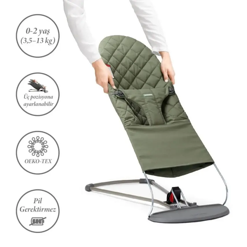 Babybjörn Bliss Ana Kucağı Cotton Dark Green - 5