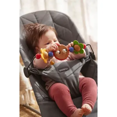 Babybjörn Bliss Ana Kucağı Petal Cotton Oyuncaklı Anthracite - 2
