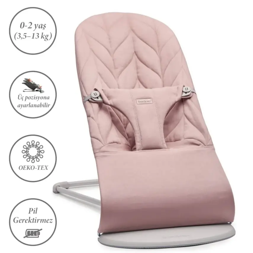 Babybjörn Bliss Ana Kucağı Petal Cotton Woven Oyuncaklı Dusty Pink - 2